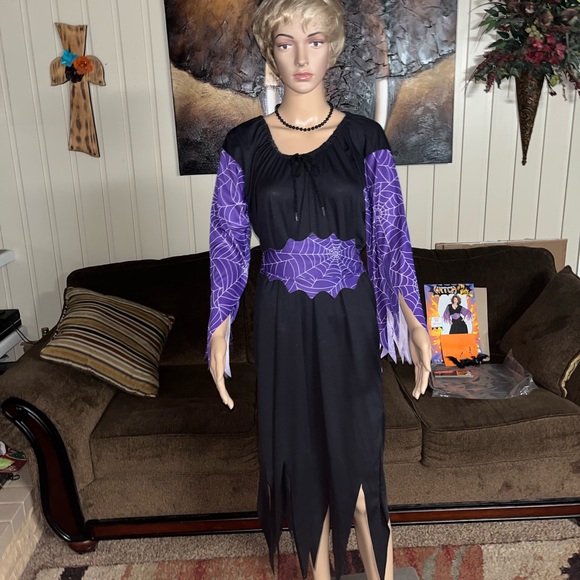 Rubie’s • Witch Of The Webs • Women • One Size • Purple/Black •Halloween Costume - Picture 1 of 15